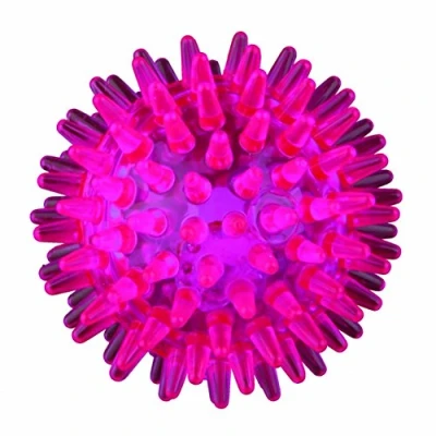 Image of TRIXIE Flashing hedgehog ball for dogs, orange, ø 5 cm, 50 hours light duration, activation on impact
