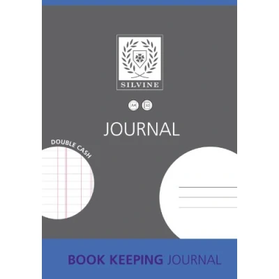 Image of Silvine Book Keeping Notebook Double Cash 32 Pages A4 Ref SJA4J [Pack of 12]