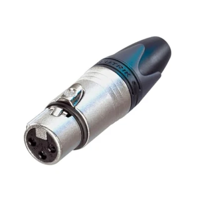 Image of Neutrik 3 pole XLR Line Socket NC3FXX,Silver, Black