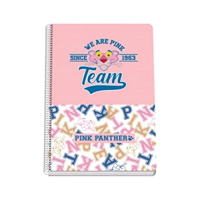 Image of Dohe A4 size Notebook Hard cover 4 mm Pink Panther Team Model