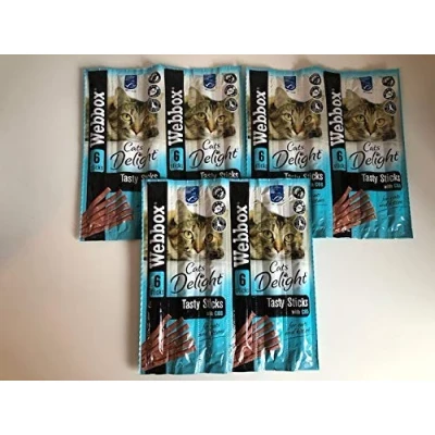 Image of Surrey Feed Webbox Tasty Sticks Cat treats Cod (Pack of 3)