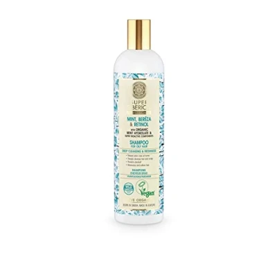 Image of Natura Siberica Super Mint, bereza &amp; retinol. Shampoo for Oily Hair, 400 ml