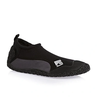 Image of O&#039;Neill Wetsuits Unisex Reactor Reef Boots, Black/Coal, 10 UK