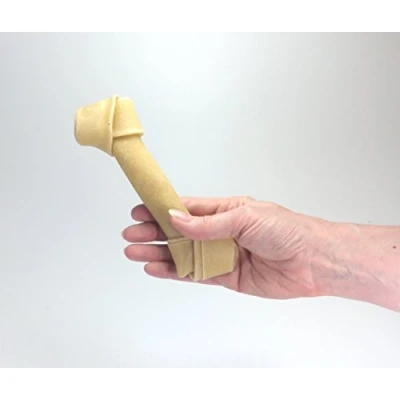 Image of Britten &amp; James Natural Rawhide Knotted Bone Chews for Dogs Large [Pack of 10]