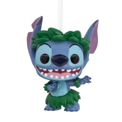 Image of Hallmark Stitch Funko Pop, Hanging Ornament, Lilo &amp; Stitch, Disney Tree Decoration, Resin Christmas Gifts for