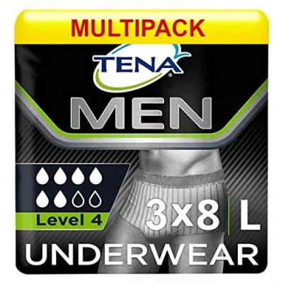 Image of Tena Men Premium Fit Protective Underwear Level 4 L/XL (3 Packs of 8)