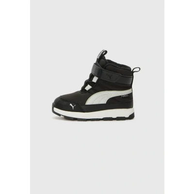 Image of PUMA Boy&#039;s Unisex Kids Evolve Boot PURETEX AC+INF Sneaker, Black ASH Gray White, 8.5 UK Child