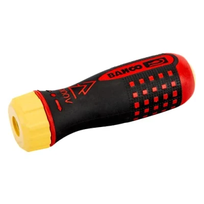 Image of Bahco 808060 &quot;Slim&quot; Ratcheting Screwdriver Handle, Multi Colour