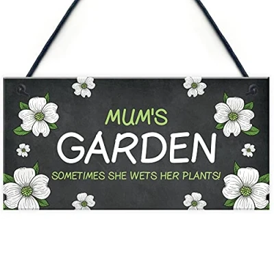 Image of RED OCEAN Personalised Garden Sign Mum Nan Nanny Gift Funny Summerhouse