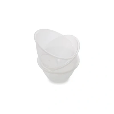 Image of ZOPPER Clear Plastic Kitchen Mixing Bowl, Serving Bowl Lightweight, Easy to Clean, Multipurpose for Fruit, Vegetable, Salad Set of 3 (15cm)