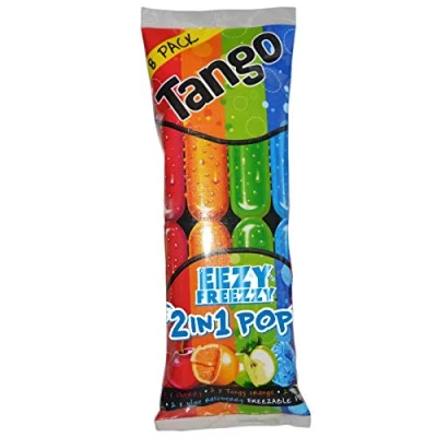 Image of Tango Eezy Freezzy 2 in 1 Ice Pops Frozen Lollies Drumsticks 8 x 75ml