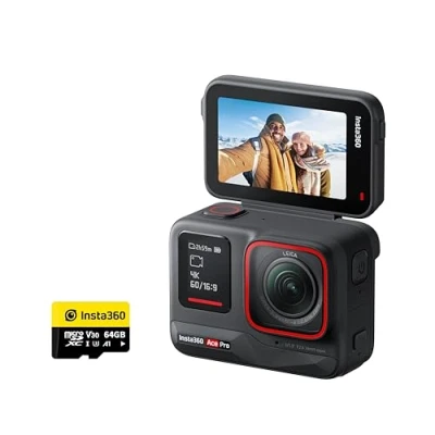 Image of Insta360 Ace Pro 8K Action Camera 64GB Kit inc MicroSD Memory Card