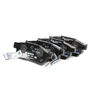 Image of GBP316AF Brake pad set BOSCH 0 986 461 131 Low Metallic with acoustic wear warning mounting manual HONDA: JAZZ 4, PRELUDE 3, Civic V Hatchback