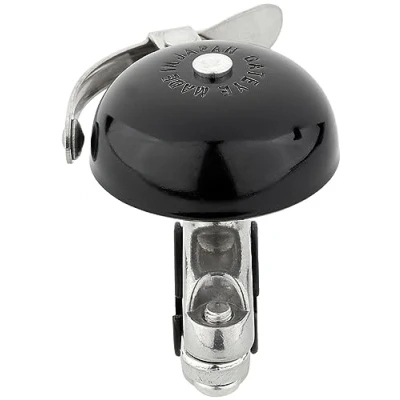 Image of CatEye OH 2300A Hibiki Aluminum Bell Black: Lightweight, loud, sleek black design