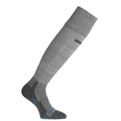 Image of Uhlsport Unisex Team Pro Player Stocking Socks Dark Grey Melange/Black, Size 33 36
