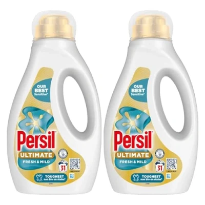Image of Persil Ultimate Liquid Detergent Outstanding Stain Removal Effective in Quick and Cold Washes with 14 Days of Lasting Freshness 31 Washes, 837ml (Buy 2, Fresh &amp; Mild)
