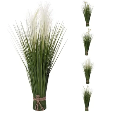 Image of Carousel Home 60cm Beautiful Freestanding Artificial Grass Bouquet Indoor Floral Decorative Flora Ornamental Faux Spray Design Varies One Supplied