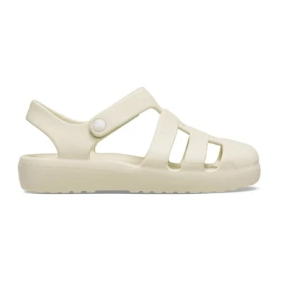 Image of Crocs Unisex Kids Classic Fisherman K Sandal, Sandstone, 5 UK