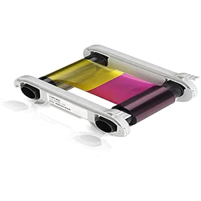 Image of Evolis R5F002EAA Printer Ribbon for Zenius, Primacy, Black, Cyan, Red, Yellow, Thermal Transfer