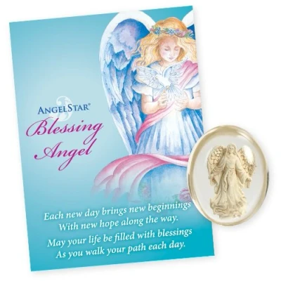 Image of Angelstar Blessing Angel Stones, Metal, Multi Colour, 13 x 3 cm