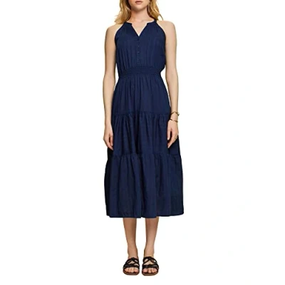 Image of ESPRIT Women&#039;s 053ee1e309 Dress, Navy, 14