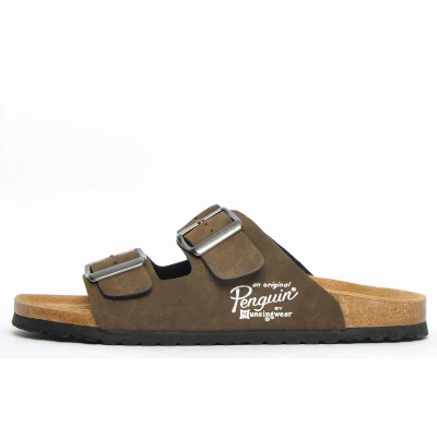 Image of Penguin Original Port 2 Comfort Sandal Mens Brown Size UK 9