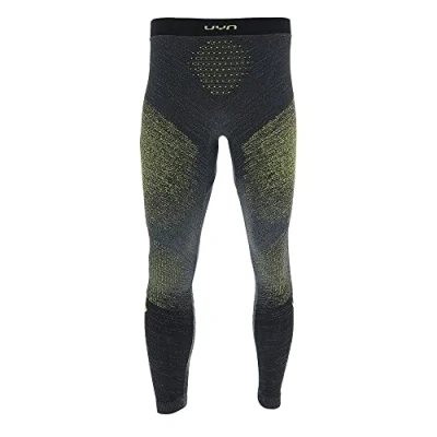 Image of UYN O102198 RUNNING EXCELERATION LONG Leggings Men&#039;s Black/Fluo Yellow S