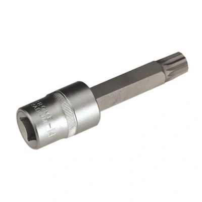 Image of Sealey Premier Spline Socket Bit M14 Long 1/2&quot;Sq Drive