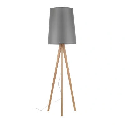 Image of Walz Tripod Floor Lamp Pine, Chrome 1xE27