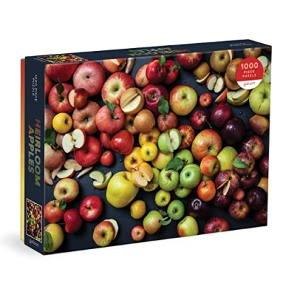 Image of Galison 9780735375734 Heirloom Apples Jigsaw Puzzle, Multicoloured, 1000 Pieces