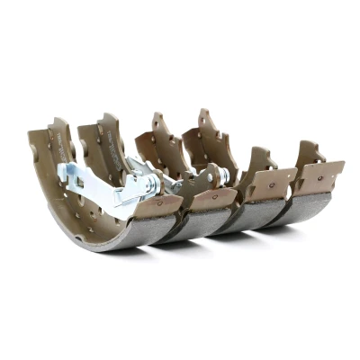 Image of 77364264E Brake Shoes BREMBO S 23 531 229mm 42mm with handbrake lever VAUXHALL: Corsa Mk4, Corsavan Mk3, FIAT: Grande Punto Hatchback