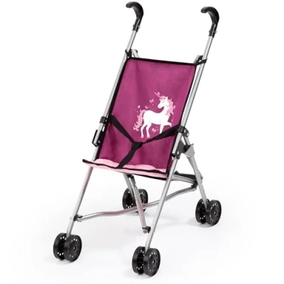Image of Bayer Design 30537AA Dolls pushchair, stroller, foldable, double wheels, security belt