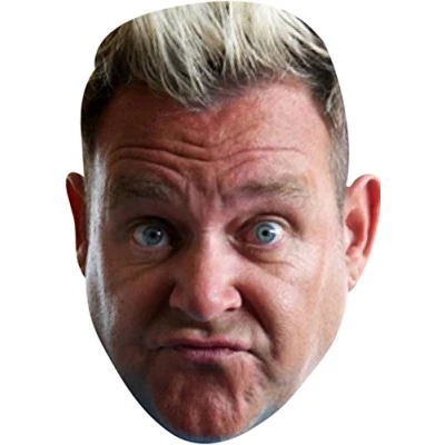 Image of FoxyPrinting Kenneth Benidorm Celebrity Party Cardboard Face Mask Fancy Dress