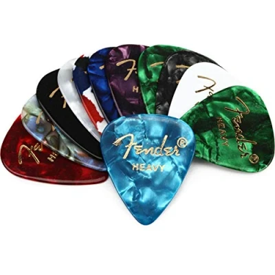Image of Fender 351 Picks Celluloid Medley Heavy Set of Picks, 12 pieces