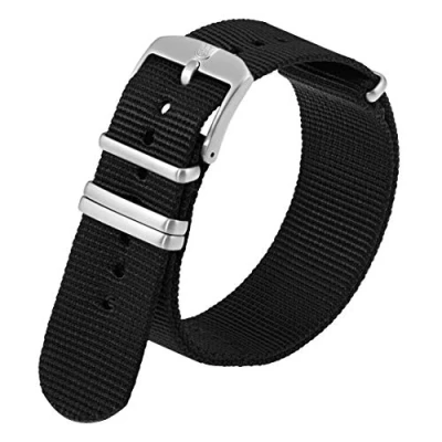 Image of Luminox Genuine Watch Band Replacement Strap 19mm 20mm 22mm 23mm 24mm Mens Bands For Men Rubber Nylon Canvas Various Variations and Colours, black, Series: 3500 3510 3580,