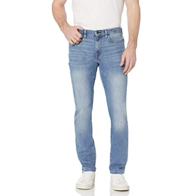 Image of Amazon Essentials Men&#039;s Slim Fit High Stretch Jean, Light Wash, 30W / 32L