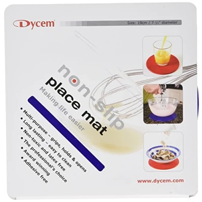 Image of DYCEM Non Slip Pad Round 19cm Diameter Blue