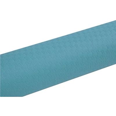 Image of Disposable tablecloth in embossed paper Unique, aesthetic and deep embossing Roll 6 M long 1.18 wide Made France Turquoise