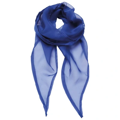 Image of Premier Unisex Adult Colours Chiffon Scarf (Royal Blue) One Size