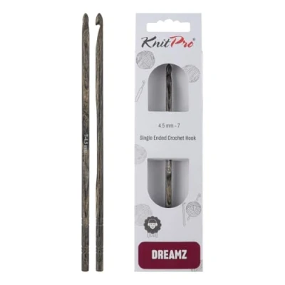 Image of KnitPro Dreamz Single Ended Crochet Hook US Size 7 (4.5mm)