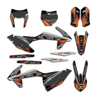 Image of ENARUI Graphics Kit Stickers Decals for 2016 2017 2018 KTM 250 350 125 200 150 300 450 500 525 SX SXF XC XCF and 2019 EXC EXCF XCW