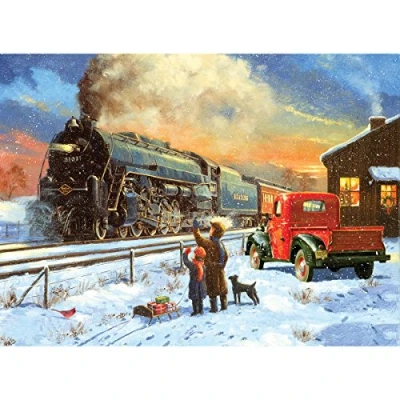 Image of Royal Brush Paint by Number Kit 15.375 inch x 11.25 Home for Christmas, Other, Multicoloured, 5.17 42.38 34.76 cm