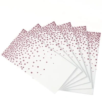 Image of Neatiffy 6 Pack Plastic Table Cloth Picnic/Party/Banquet, Disposable/Reusable Cover (White Rosegold Dot)