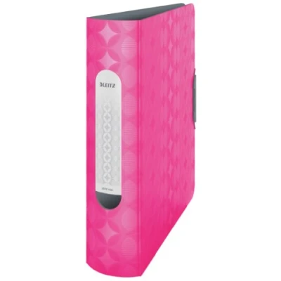 Image of Leitz Lever Arch File, Retro Chic Range, 8 cm Width, 11330063 A4, Fuchsia