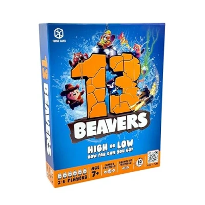 Image of 13 Beavers Board Game: Fun Family Game for Ages 7+ 2 6 Players Best New Games Kids, Teens and Adults