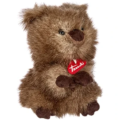 Image of Trudi 27135 Classic Plush Toy Quokka Maximilian Approx. 20 cm, Size M, Soft with Materials, Realistic Details, Washable, Cuddly for Children, Brown