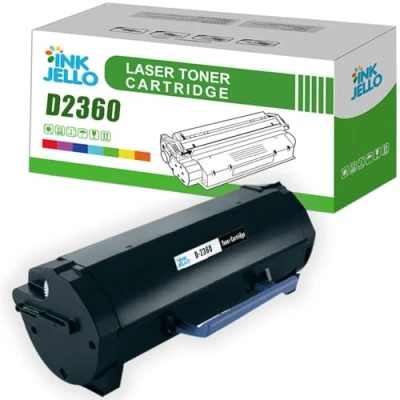 Image of Inkjello Compatible Toner Cartridge Replacement for Dell B2360d B2360dn B3460dn B3465dnf Black 1 Pack