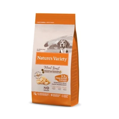 Image of Nature&#039;s Variety Meat Boost Complete Dry Food Free Range Chicken for Adult Dogs 7 Kg