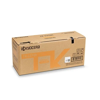 Image of Kyocera TK 5270Y Toner Cartridge Yellow Original 1T02TVANL0 Compatible with P6230cdn, M6230cidn and M6630cidn. Printer up to 6000 Pages