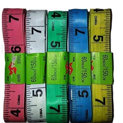 Image of 60 inches Double Scale Soft Body Measuring Ruler Tailor Tape Sewing Cloth Flat Measure (4)